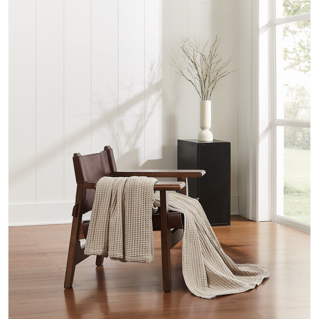 Heritage Cotton Waffle Blanket and Throw