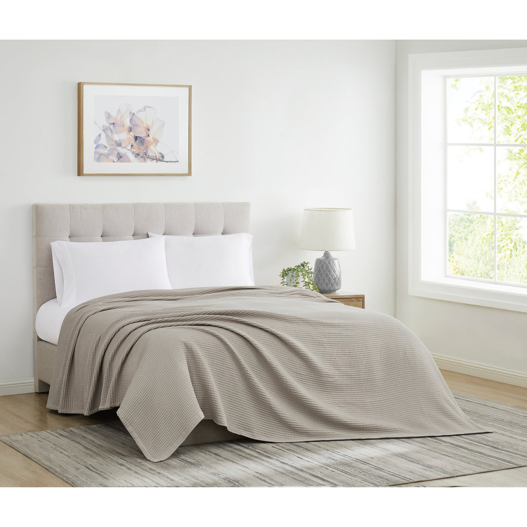 Heritage Cotton Waffle Blanket and Throw