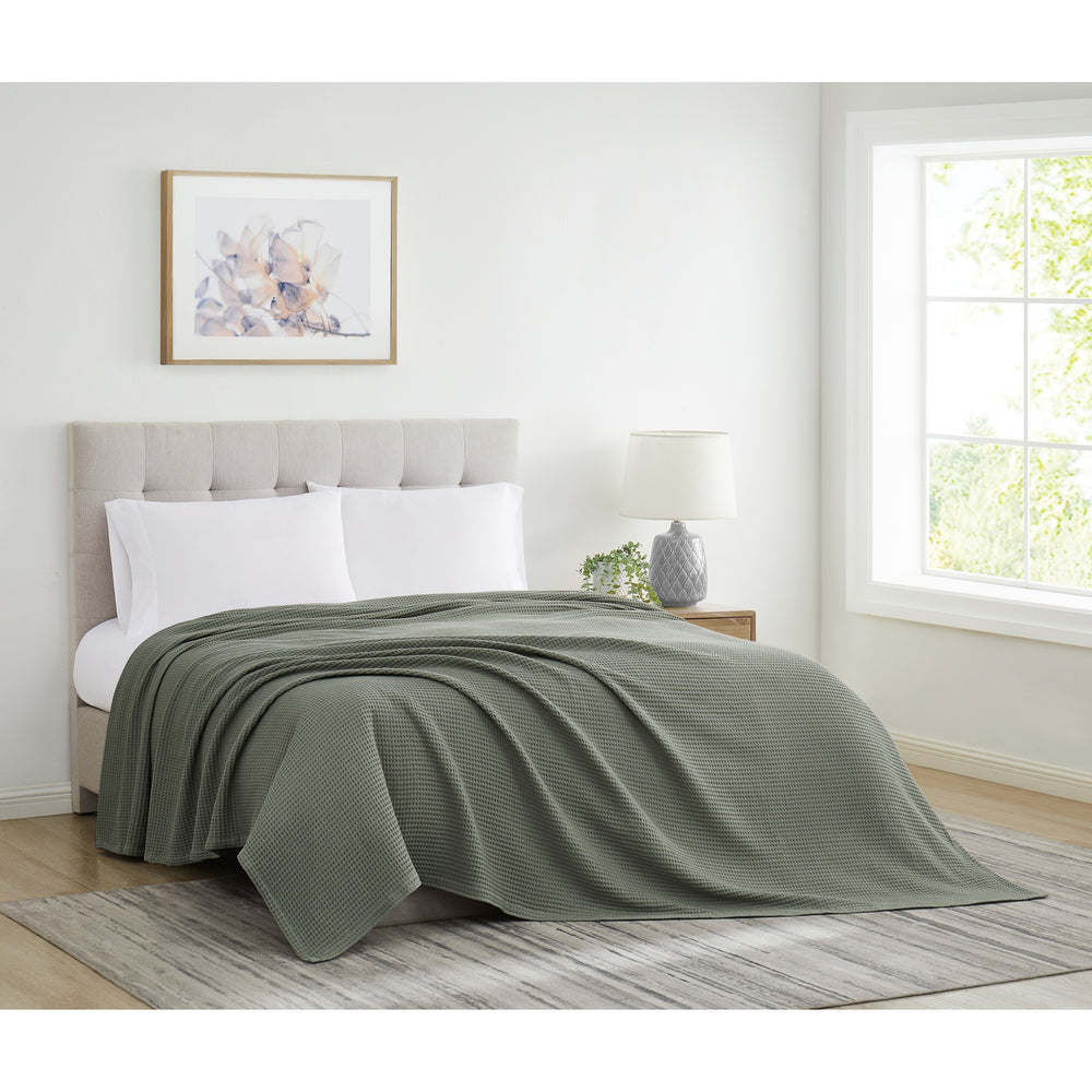 Heritage Cotton Waffle Blanket and Throw