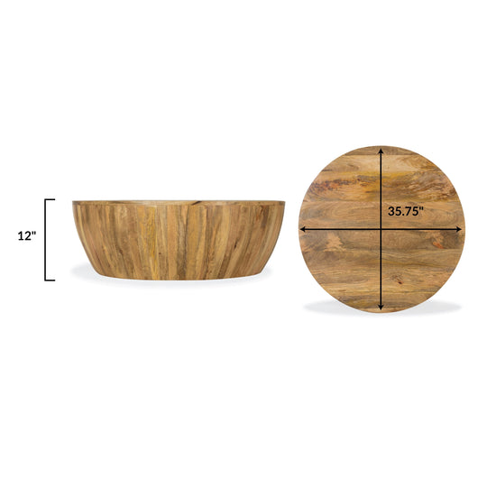Poly & Bark Goa Mango Wood Coffee Table