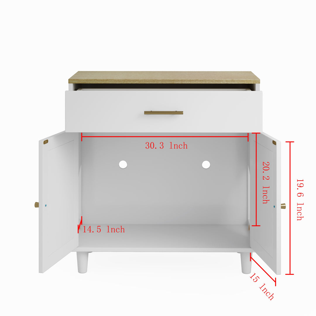 Cat Litter Box Enclosure with Scratch Pad, Hidden Litter Box Furniture Cabinet for Living Room or Office