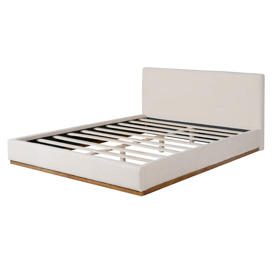 - Colette Boucle Upholstered Bed with Headboard