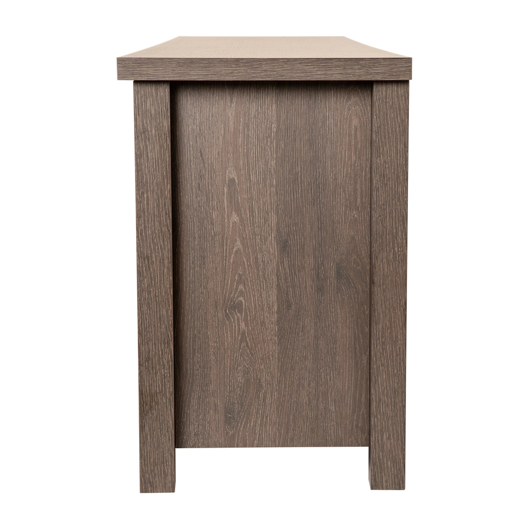 Classic TV Stand for up to 80" Tvs-Glass Fronted Doors-Modern Finish - 65"W X 16"D X 23.625"H