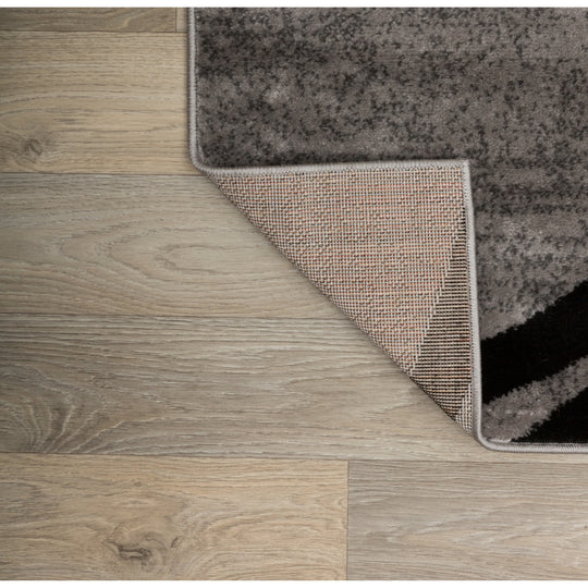 Contemporary Abstract Circles Design Area Rug