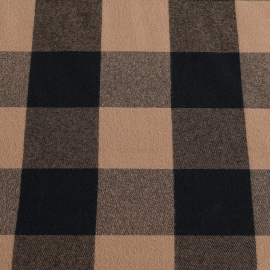 Flannel Cotton with Faux Shearling Reverse Throw Blanket (50X60 Inches)