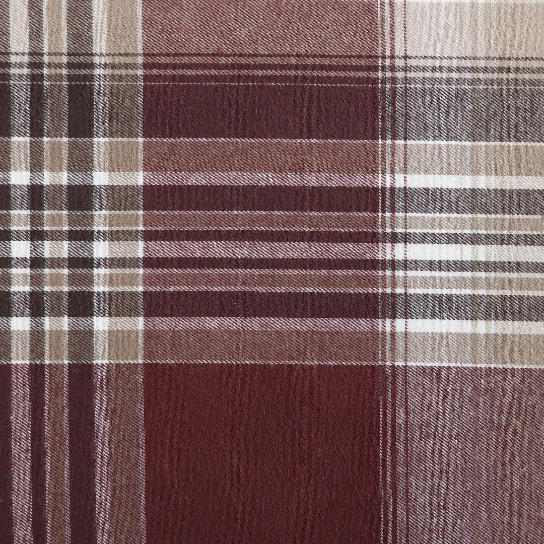 Flannel Cotton with Faux Shearling Reverse Throw Blanket (50X60 Inches)