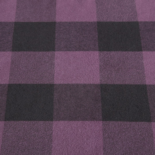 Flannel Cotton with Faux Shearling Reverse Throw Blanket (50X60 Inches)
