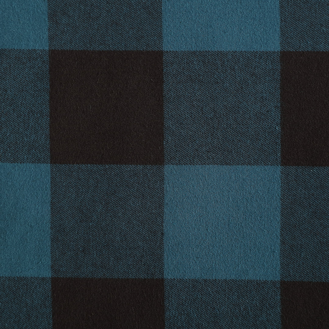 Flannel Cotton with Faux Shearling Reverse Throw Blanket (50X60 Inches)