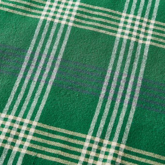 Flannel Cotton with Faux Shearling Reverse Throw Blanket (50X60 Inches)