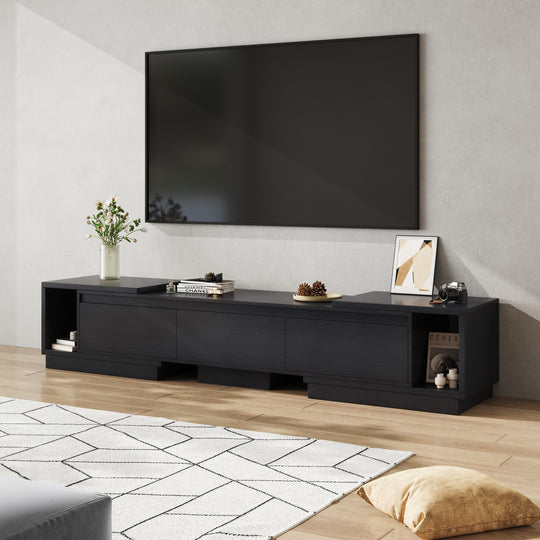 Extendable 102-Inch Modern TV Stand Media Console with 3 Drawers