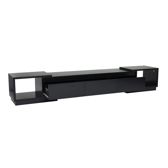 Extendable 102-Inch Modern TV Stand Media Console with 3 Drawers