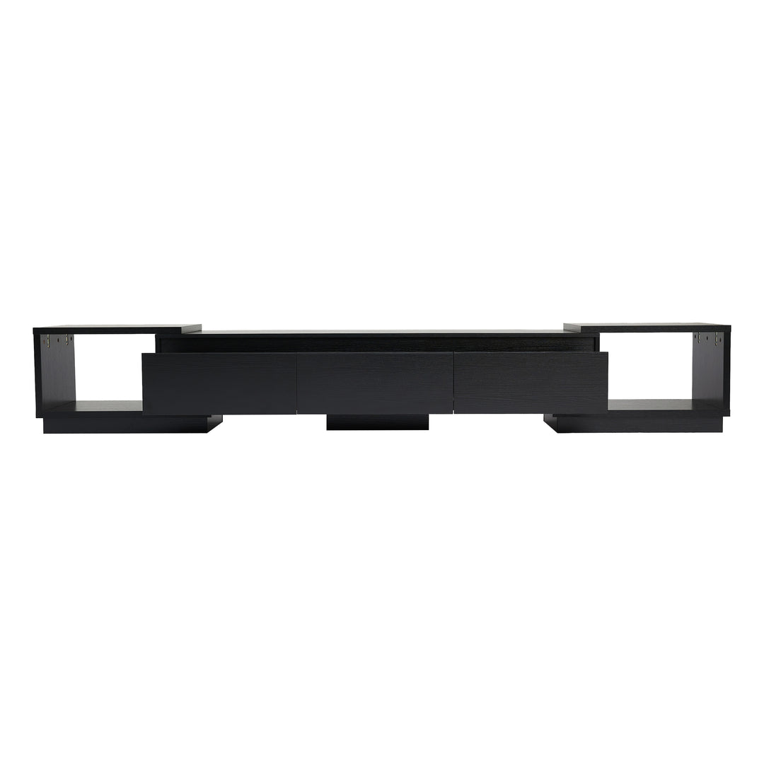 Extendable 102-Inch Modern TV Stand Media Console with 3 Drawers