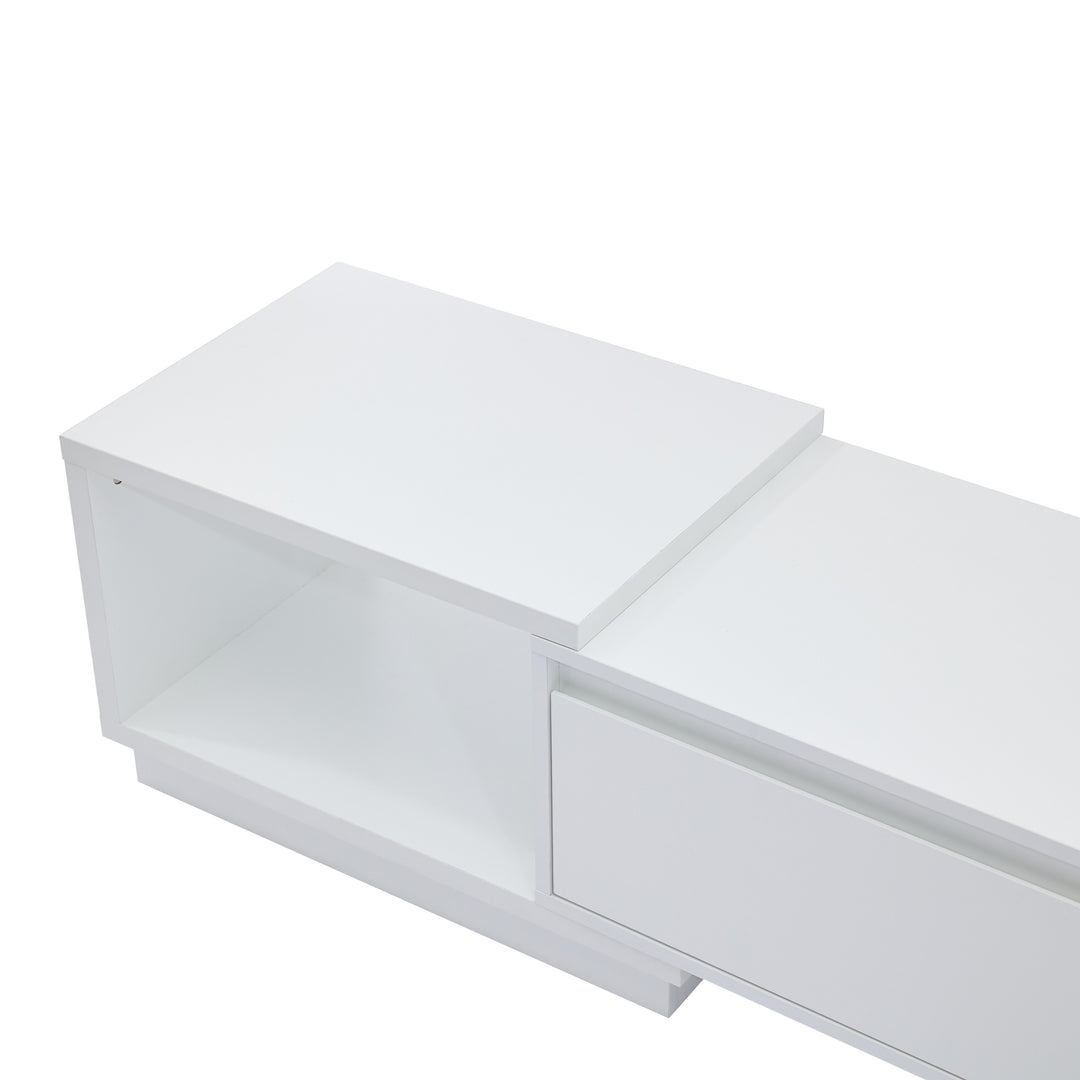 Extendable 102-Inch Modern TV Stand Media Console with 3 Drawers