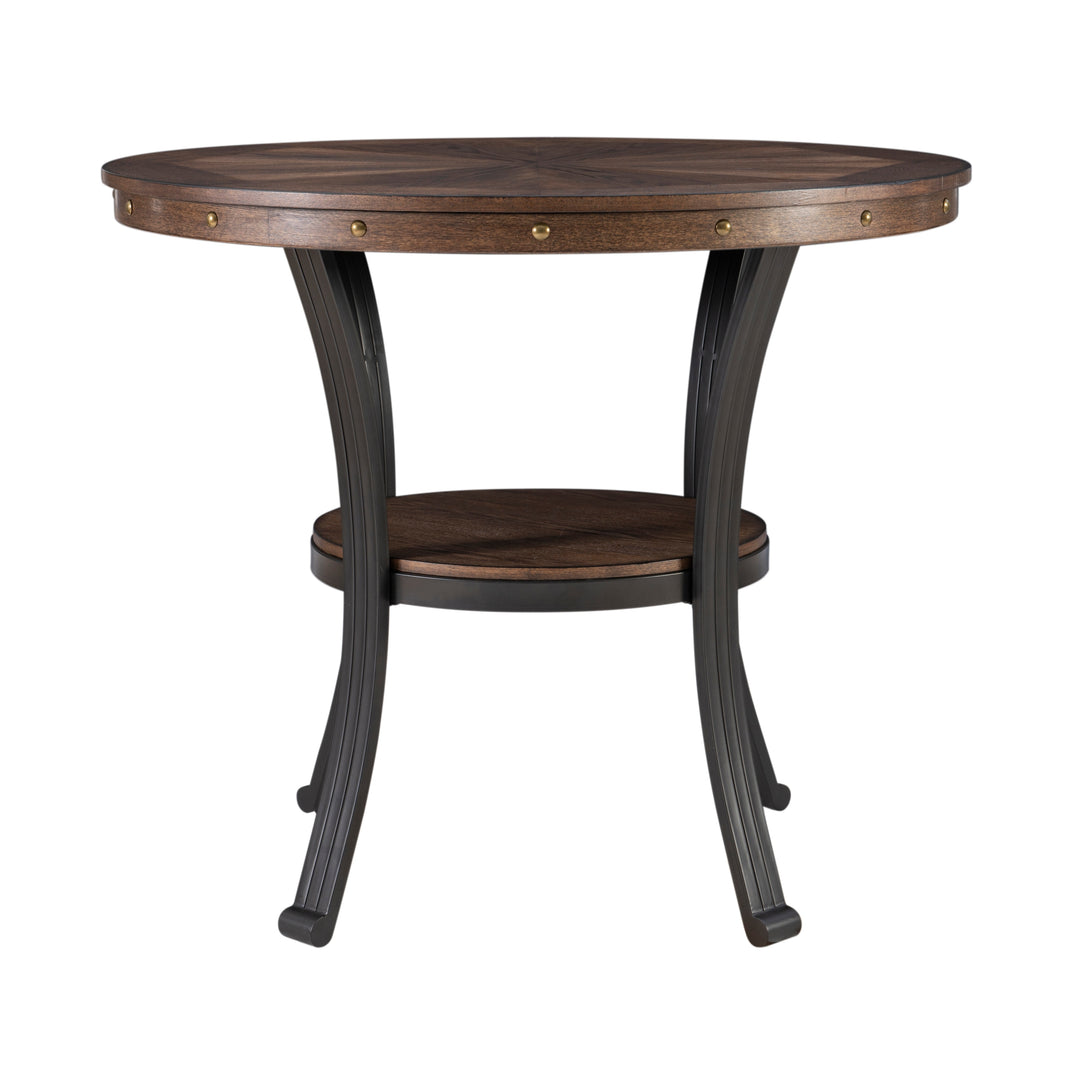 Linon Franklin Industrial round Side Table