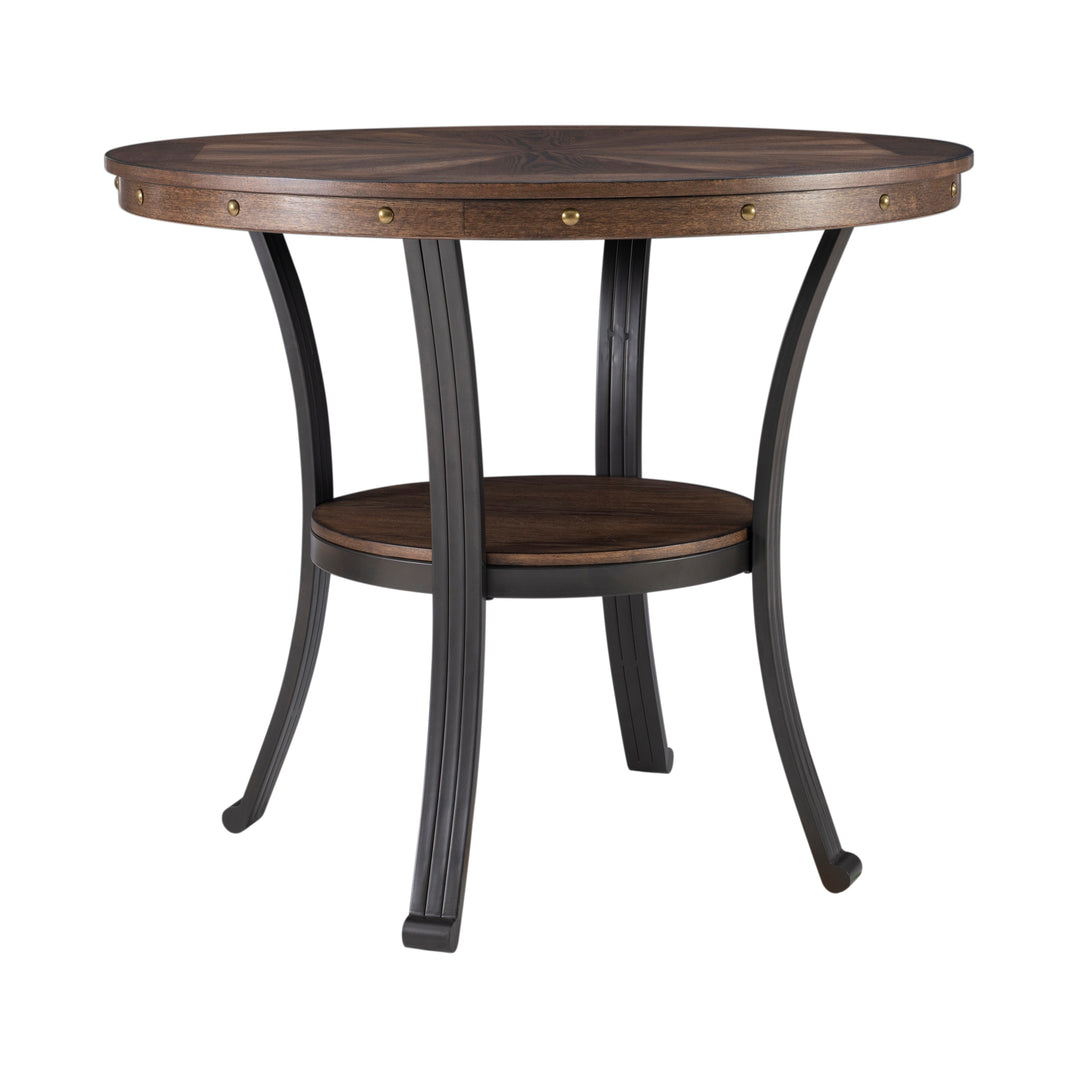 Linon Franklin Industrial round Side Table