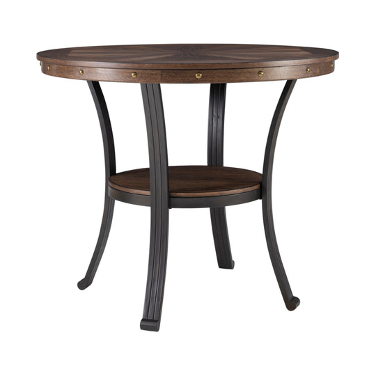 Linon Franklin Industrial round Side Table