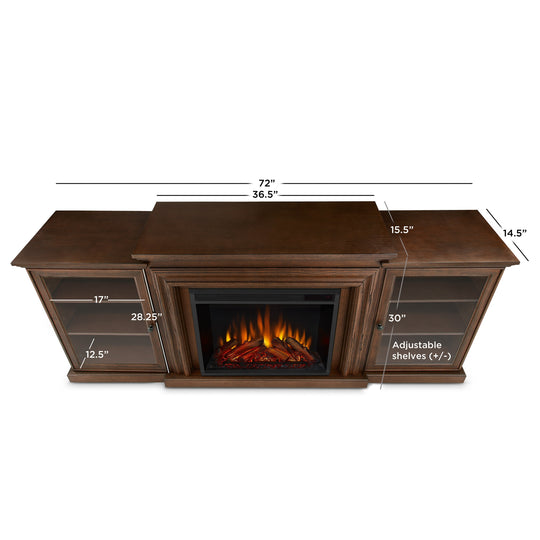 Frederick 72" Electric TV Stand Fireplace by