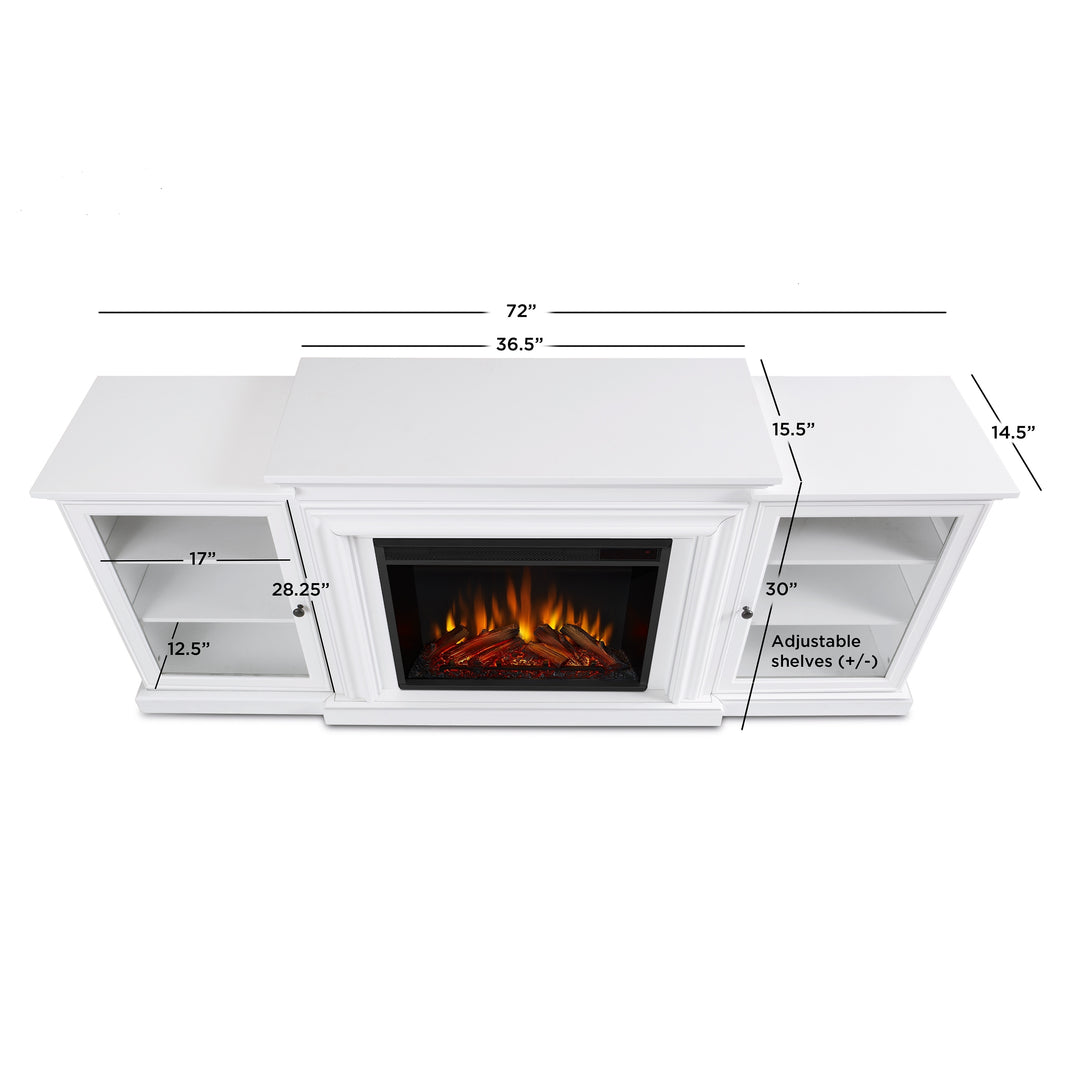 Frederick 72" Electric TV Stand Fireplace by