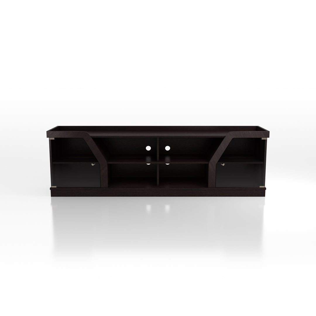 Dellie Contemporary Espresso 71-Inch Multi-Functional Storage TV Console by