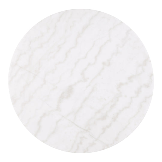 Torin Modern Genuine Marble Top round Coffee Table