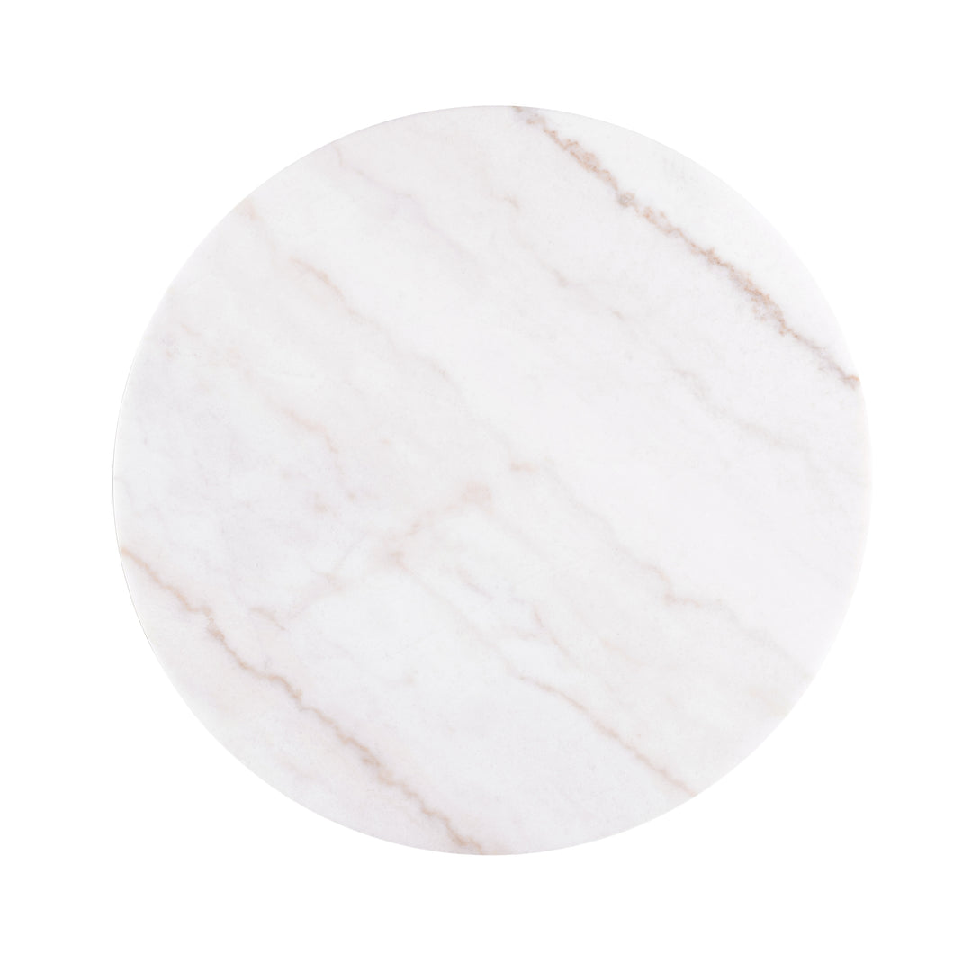 Torin Modern Genuine Marble Top round Coffee Table