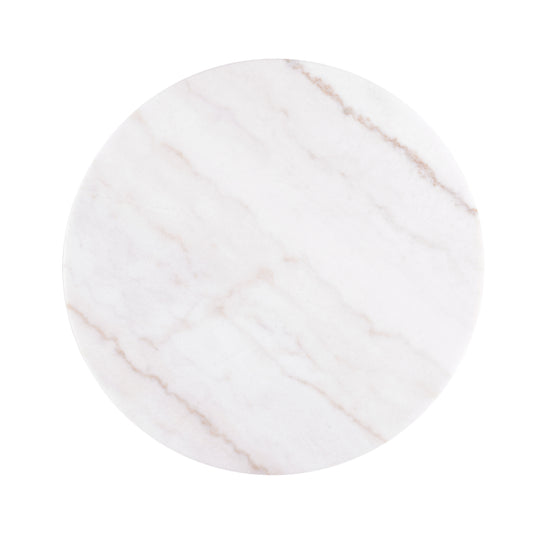 Torin Modern Genuine Marble Top round Coffee Table