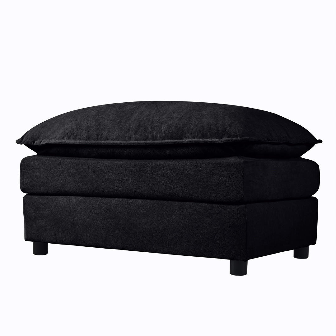 - 6-Piece Modular U-Shaped 143.31" Sectional Sofa with 2 Movable Ottomans