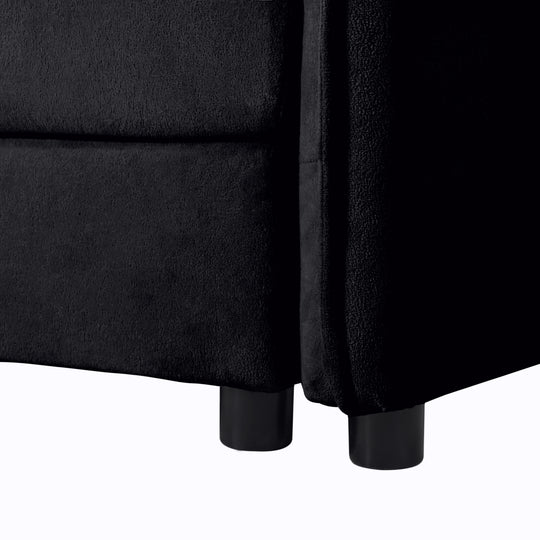 - 6-Piece Modular U-Shaped 143.31" Sectional Sofa with 2 Movable Ottomans