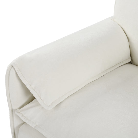 - 6-Piece Modular U-Shaped 143.31" Sectional Sofa with 2 Movable Ottomans