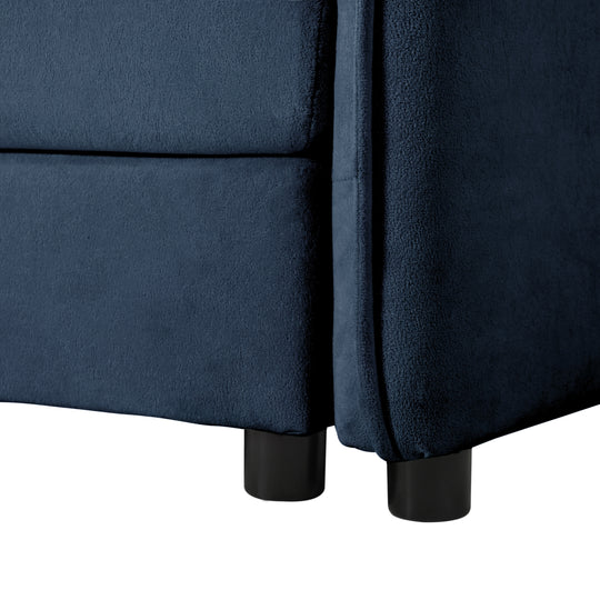 - 6-Piece Modular U-Shaped 143.31" Sectional Sofa with 2 Movable Ottomans