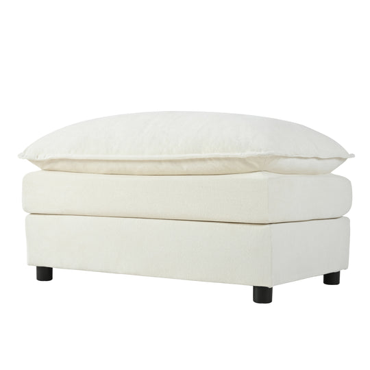 - 6-Piece Modular U-Shaped 143.31" Sectional Sofa with 2 Movable Ottomans