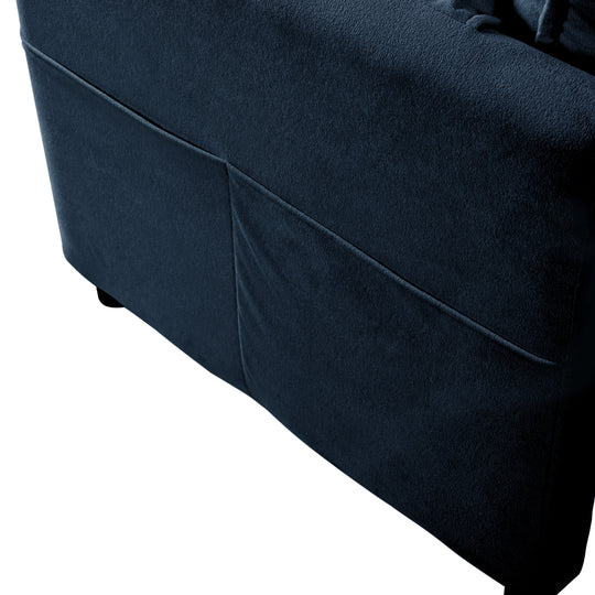- 6-Piece Modular U-Shaped 143.31" Sectional Sofa with 2 Movable Ottomans