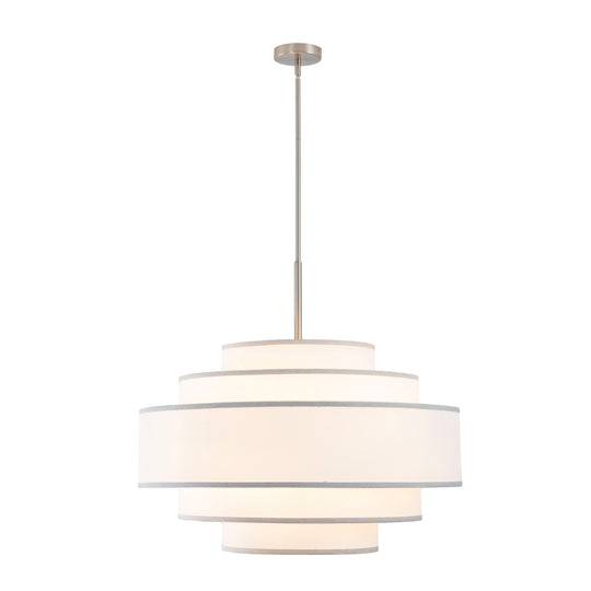 Getledel 30 In. 7-Light Dimmable Tiered Drum Chandelier