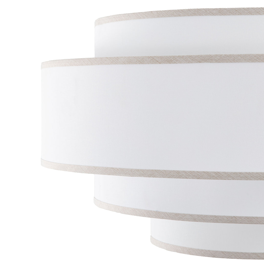 Getledel 30 In. 7-Light Dimmable Tiered Drum Chandelier