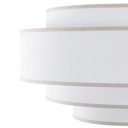 Getledel 30 In. 7-Light Dimmable Tiered Drum Chandelier