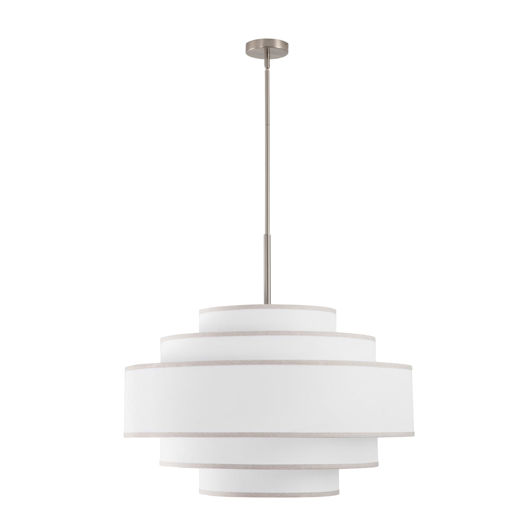 Getledel 30 In. 7-Light Dimmable Tiered Drum Chandelier