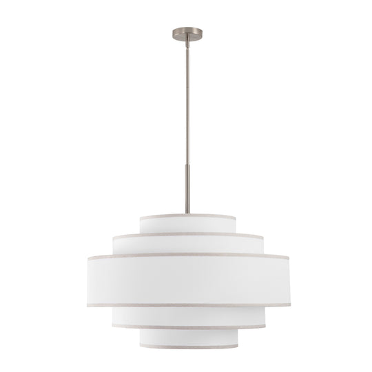 Getledel 30 In. 7-Light Dimmable Tiered Drum Chandelier