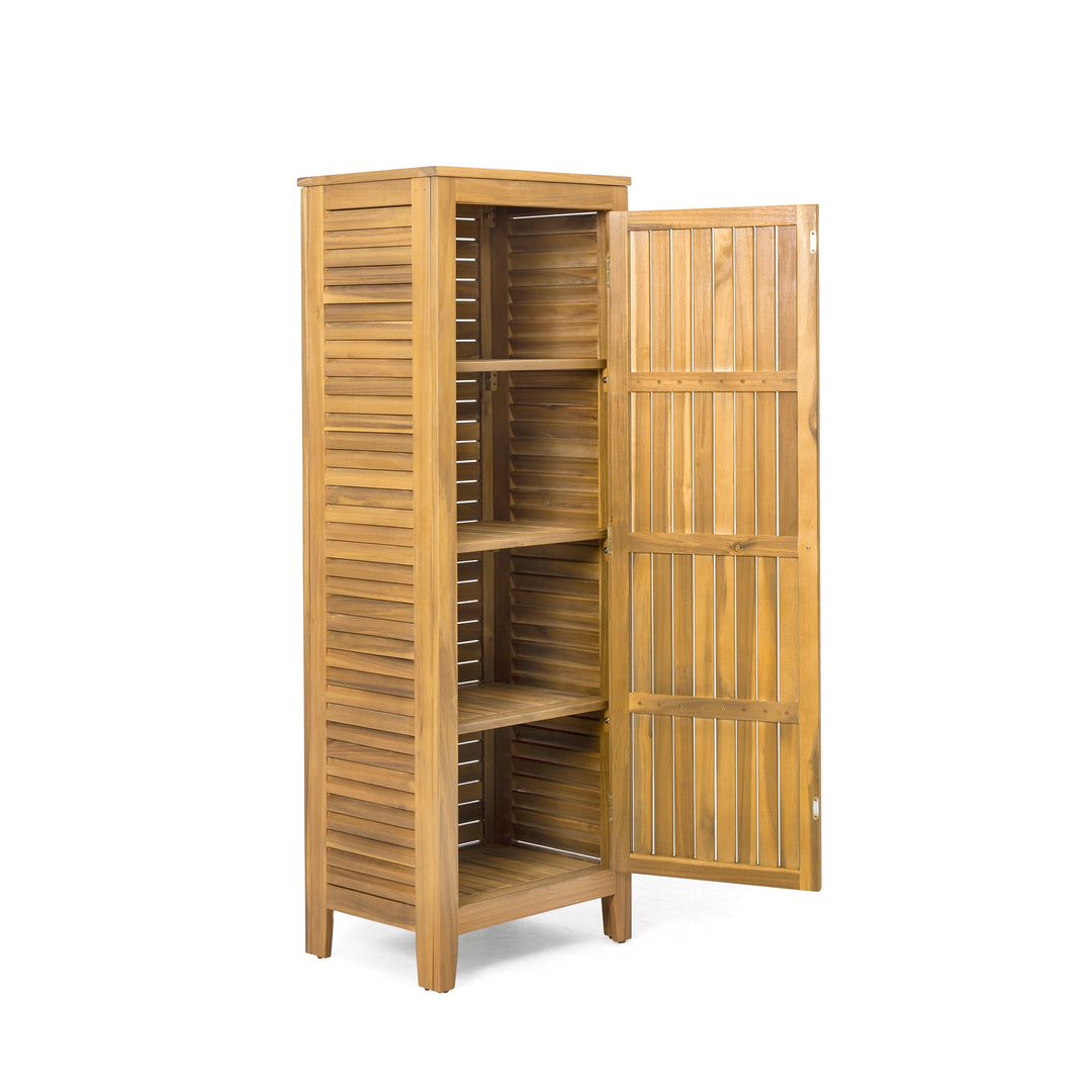 Gribs Acacia Wood Indoor/Outdoor Teak Finish Storage Cabinet by  - 61.81" H