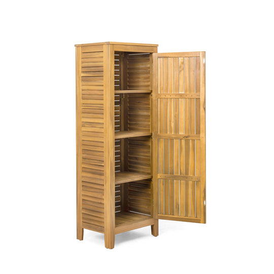Gribs Acacia Wood Indoor/Outdoor Teak Finish Storage Cabinet by  - 61.81" H