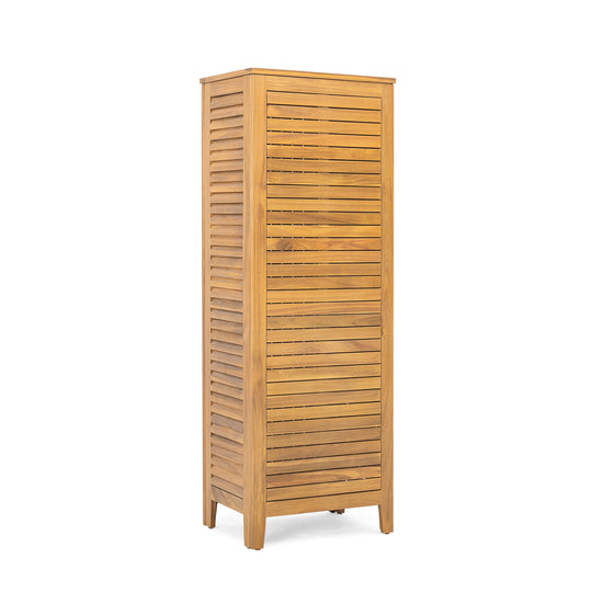 Gribs Acacia Wood Indoor/Outdoor Teak Finish Storage Cabinet by  - 61.81" H