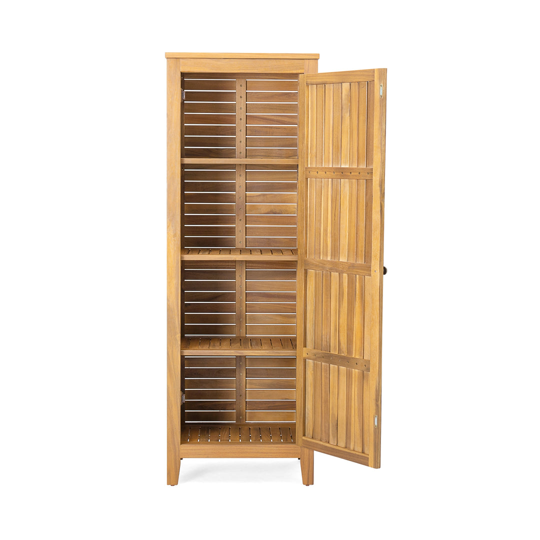 Gribs Acacia Wood Indoor/Outdoor Teak Finish Storage Cabinet by  - 61.81" H