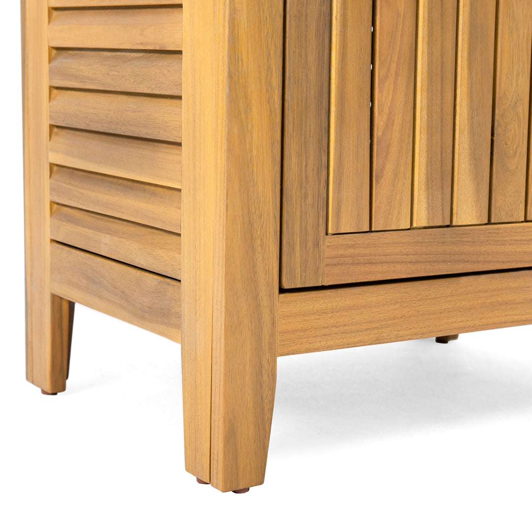 Gribs Acacia Wood Indoor/Outdoor Teak Finish Storage Cabinet by  - 61.81" H