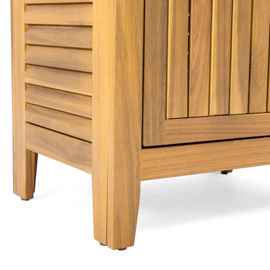 Gribs Acacia Wood Indoor/Outdoor Teak Finish Storage Cabinet by  - 61.81" H