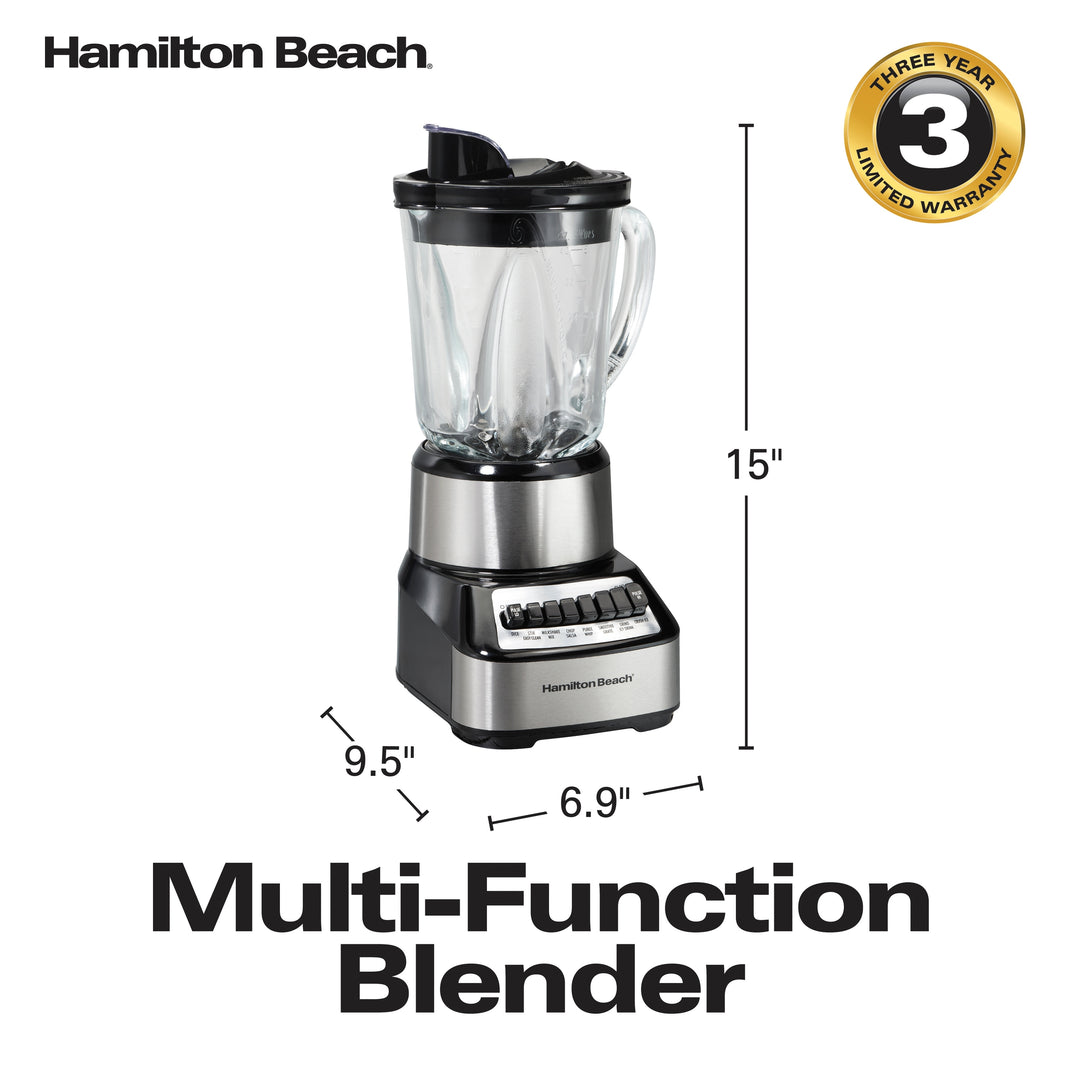 Wave Crusher 14 Speed Glass Jar Blender
