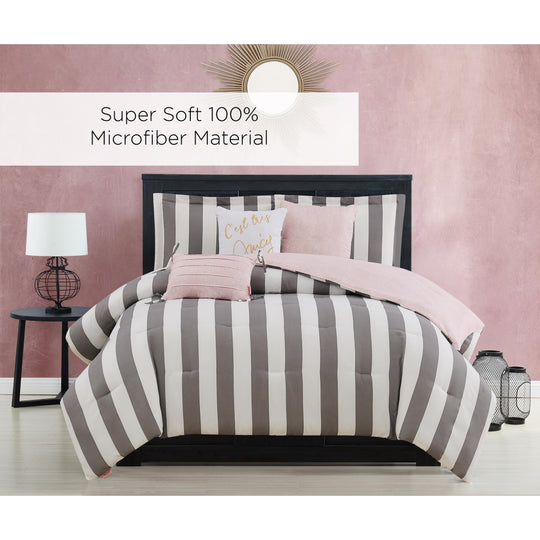 Juicy Reversible Cabana Stripe Bedding Set