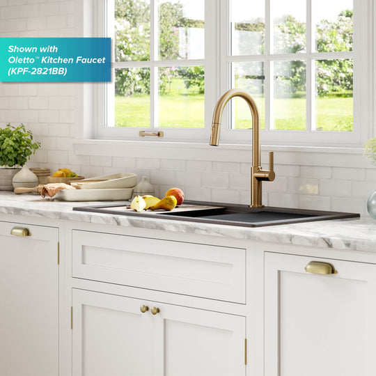 Bellucci Workstation Topmount Drop-In Granite Kitchen Sink
