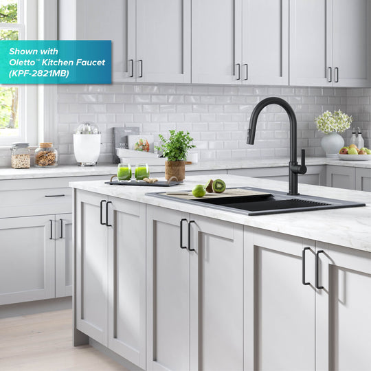 Bellucci Workstation Topmount Drop-In Granite Kitchen Sink