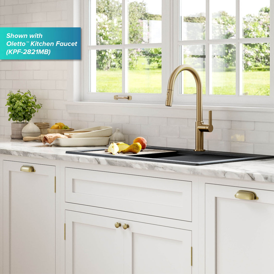 Bellucci Workstation Topmount Drop-In Granite Kitchen Sink