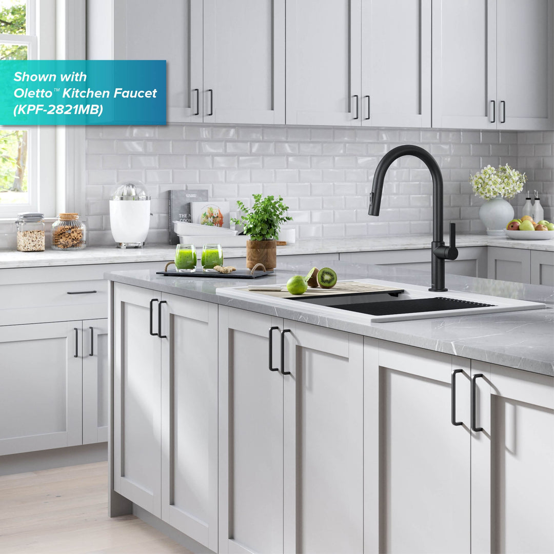 Bellucci Workstation Topmount Drop-In Granite Kitchen Sink