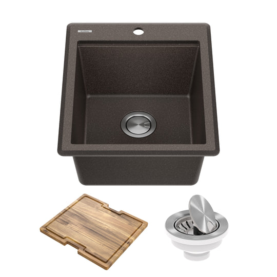 Bellucci Workstation Topmount Drop-In Granite Kitchen Sink